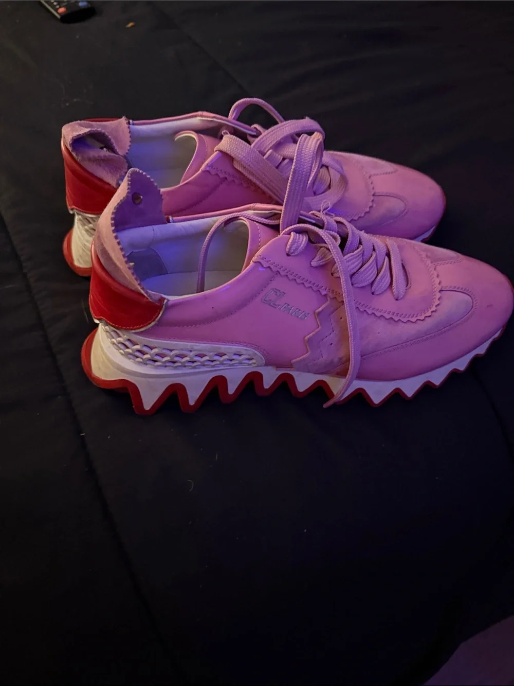 Pink Wave  Christian Louboutin authentic Platform Sneakers - Women